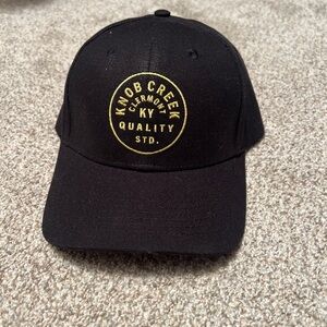 Black Knob Creek Cap with Gold Logo